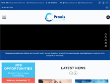 Tablet Screenshot of praxisprovides.com